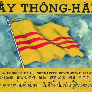 Sikkerhedspas nedkastet over Viet Cong kontrollerede områder for at få dem til at overgive sig.